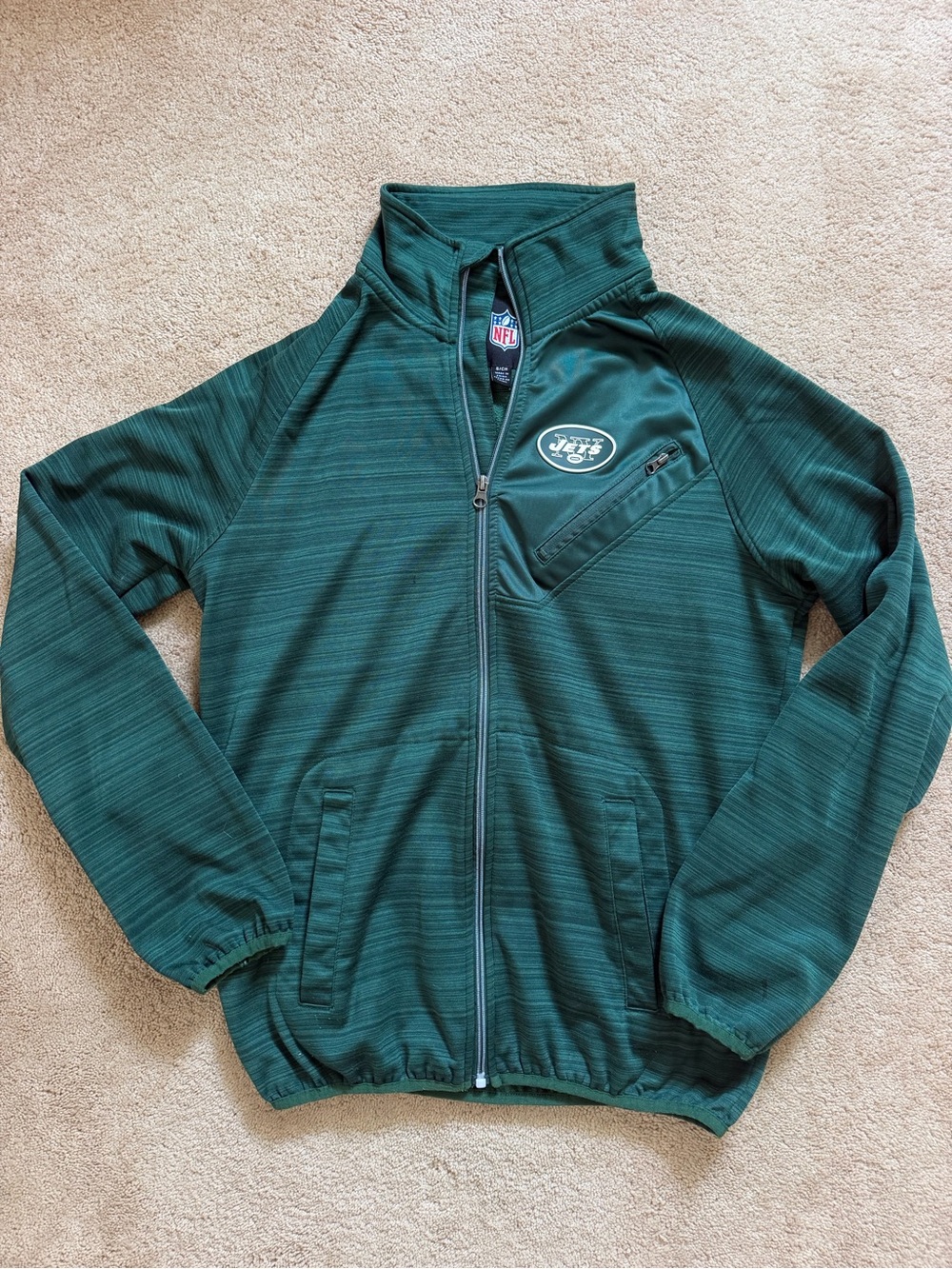NFL Green Full-Zip Jacket with Team Logo